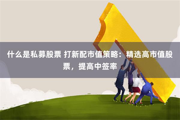 什么是私募股票 打新配市值策略：精选高市值股票，提高中签率